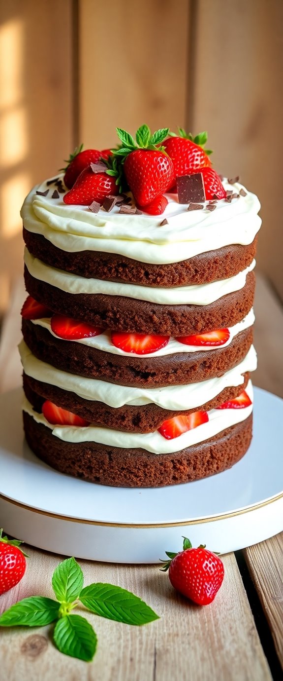 strawberry tuxedo cake recipe