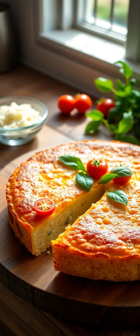 tomato basil rice cake