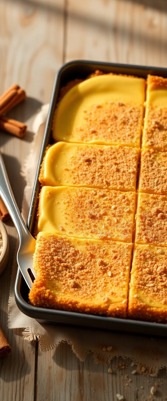 vegan churro cheesecake dessert