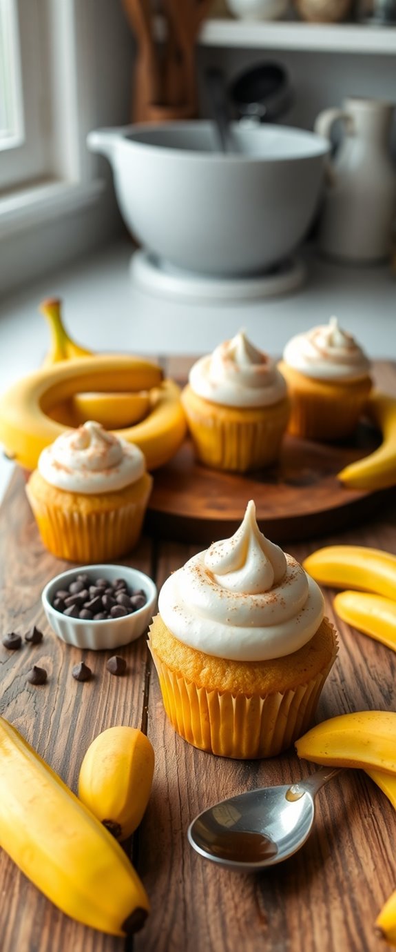 vegan gluten free banana cupcakes
