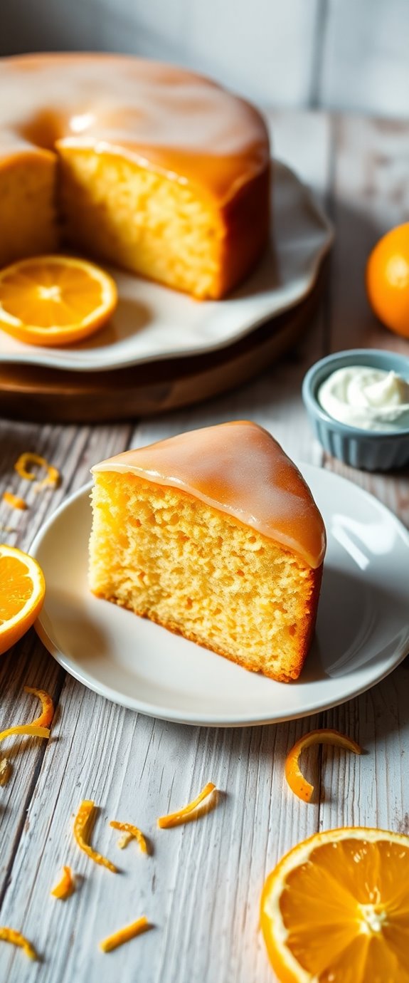 vegan orange moist cake