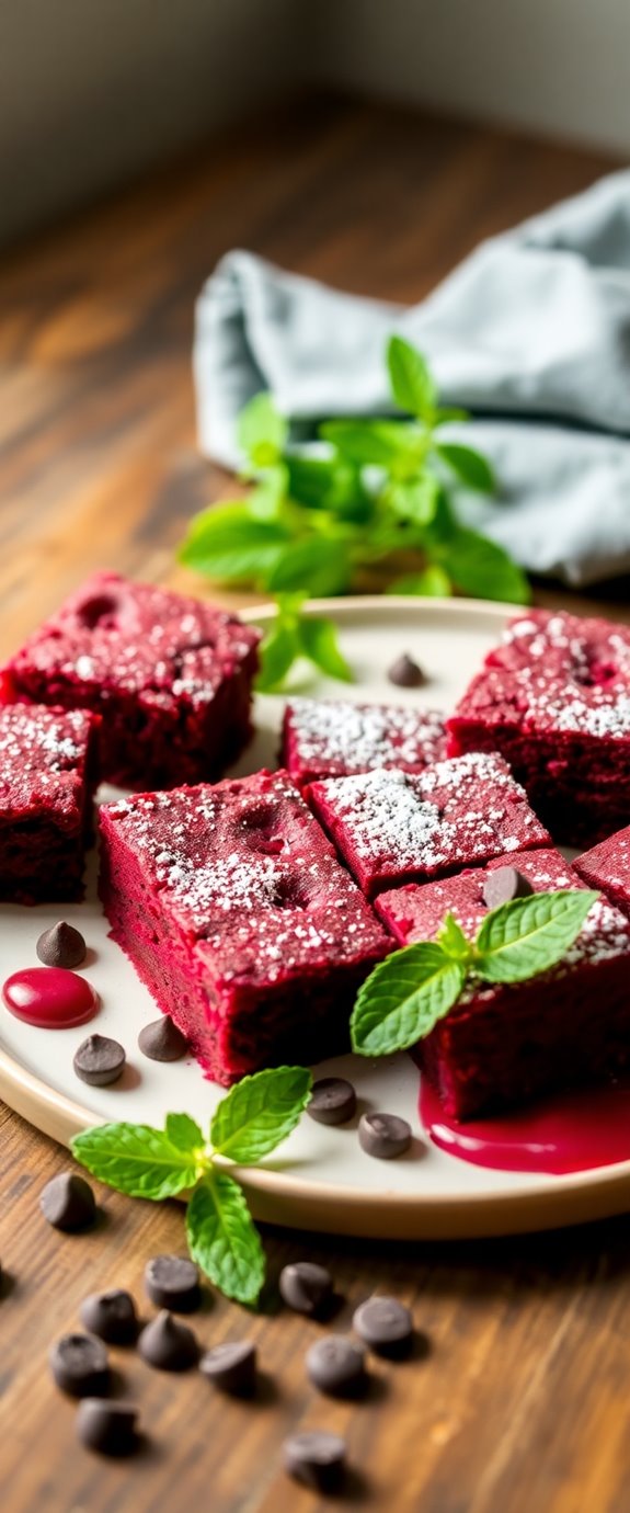 vegan red velvet brownies