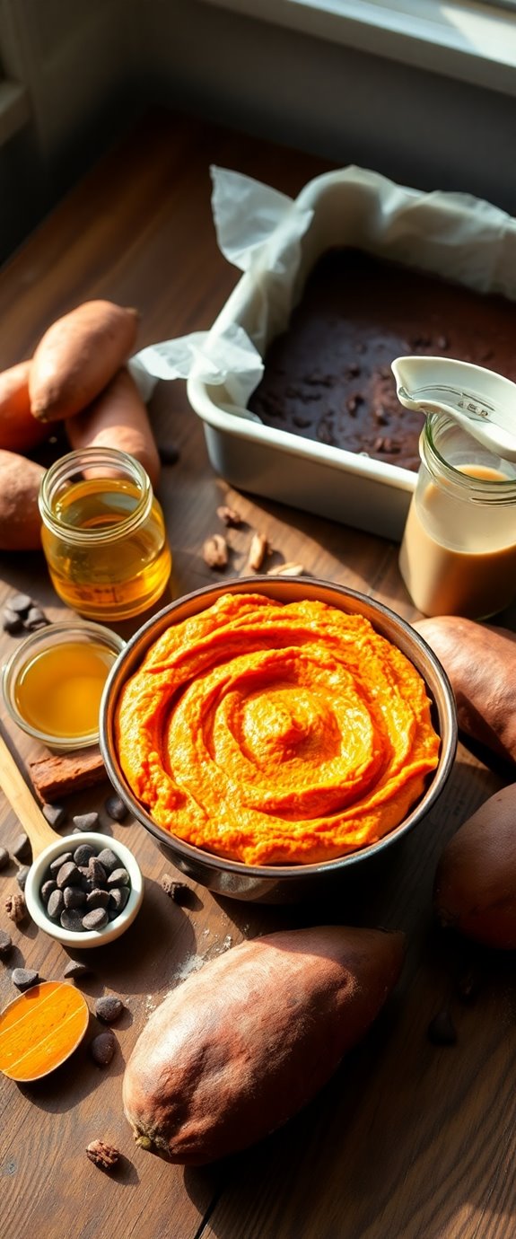 vegan sweet potato brownies