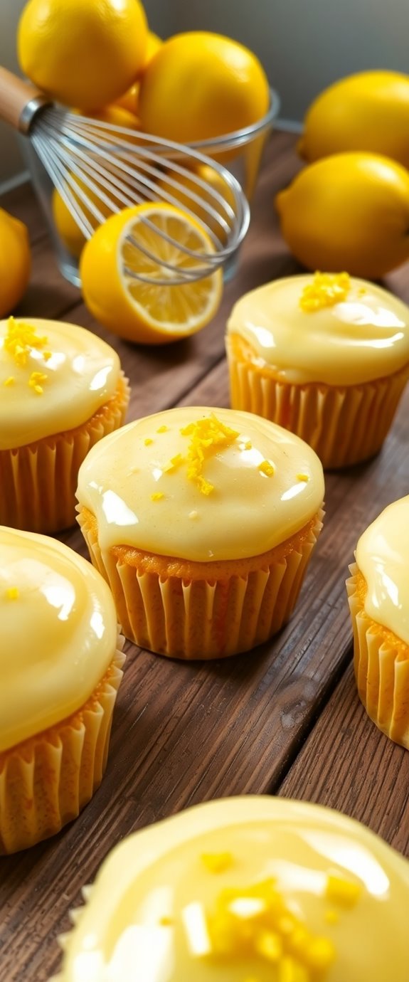 zesty lemon flavored cupcakes