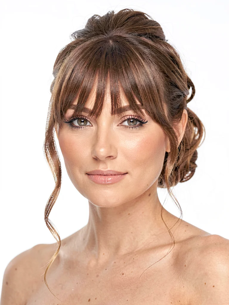 The Best Updo Hairstyles with Bangs for Every Occasion 1